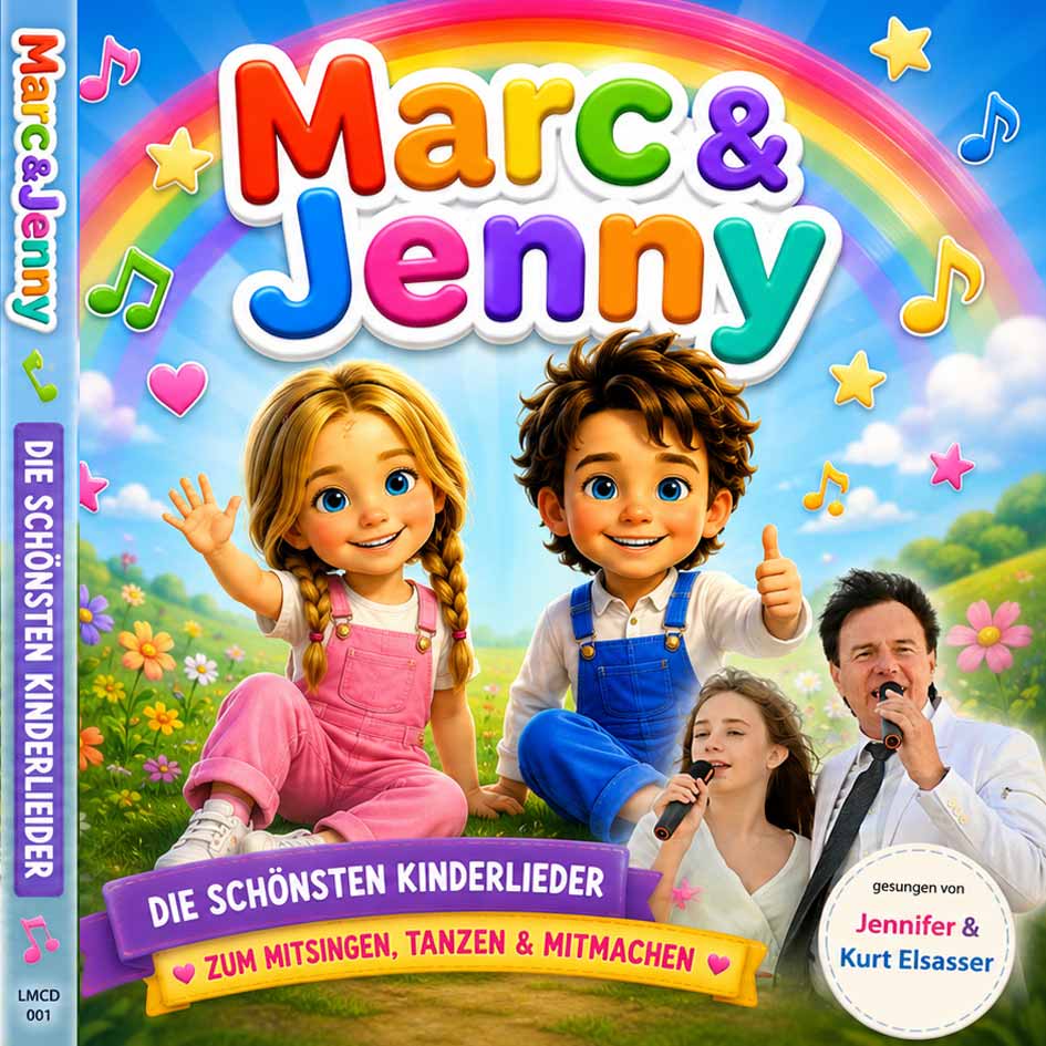 Marc & Jenny – Die 15 schönsten Kinderlieder auf CD